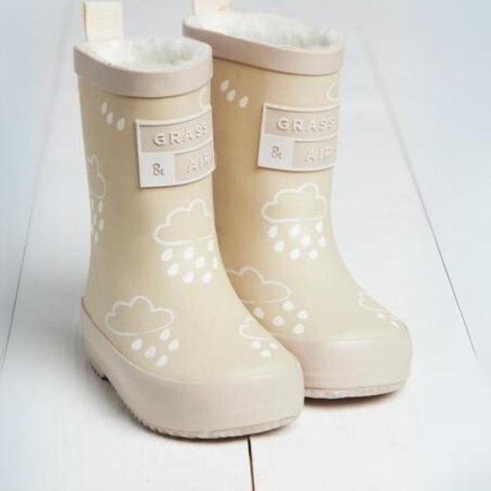Colour-Changing Fall Rain Boots - Stone