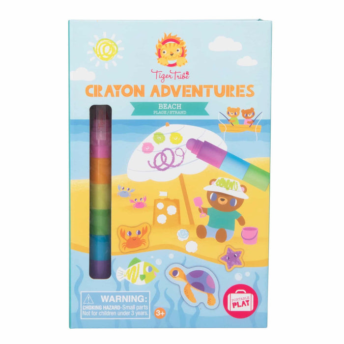 Crayon Colouring Set, Beach Adventures