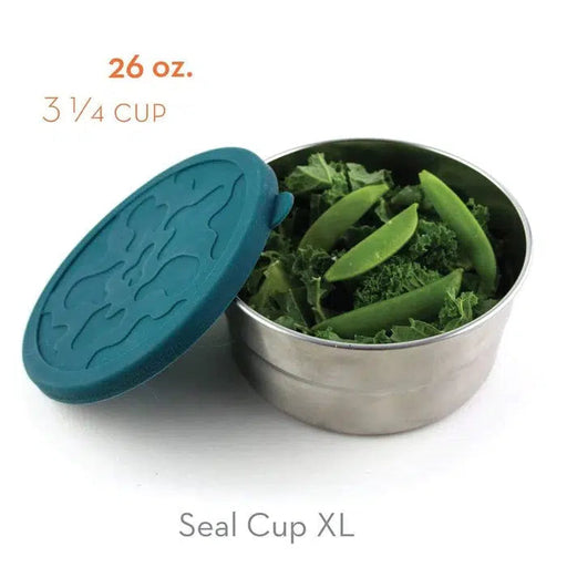 ECOlunchbox Leak Proof Blue Water Bento Wet Seal Cup XL-Simply Green Baby