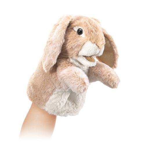 Folkmanis Little Puppet - Lop Rabbit-Simply Green Baby