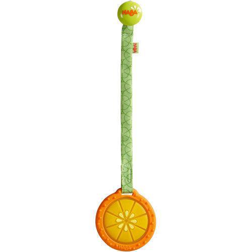 Haba Silicone Clutching Teether - Orange-Simply Green Baby