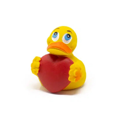 Lanco Natural Rubber Toy - Duck Love with Squeaker-Simply Green Baby