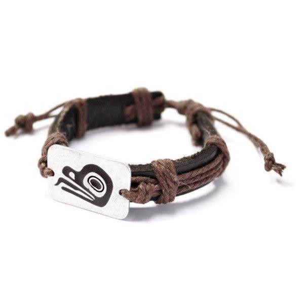 Native Northwest Leather Bracelet-Simply Green Baby