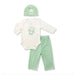Silkberry Baby - Bamboo Baby Gift Set, Pistachio/Monkey-Simply Green Baby