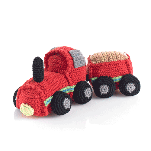 Pebble Rattle Train - Simply Green Baby 