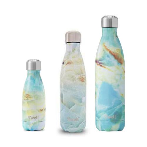 S'Well Water Bottle - Opal Marble-Simply Green Baby