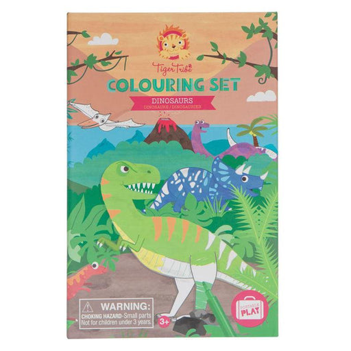 Tiger Tribe - Colouring Set, Dinosaurus-Simply Green Baby