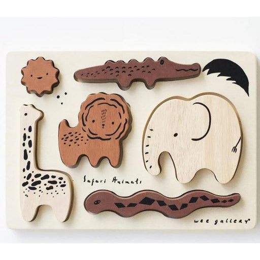 Wee Gallery Wooden Tray Puzzle 2nd Edition-Simply Green Baby