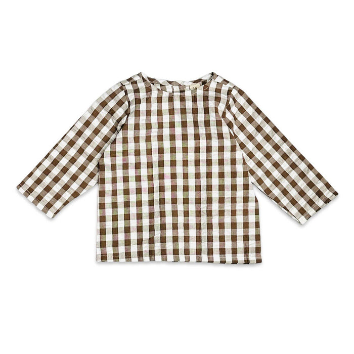 Viverano Organics - Gingham Muslin Shirt + Corduroy Baby Overall SET (Organic)