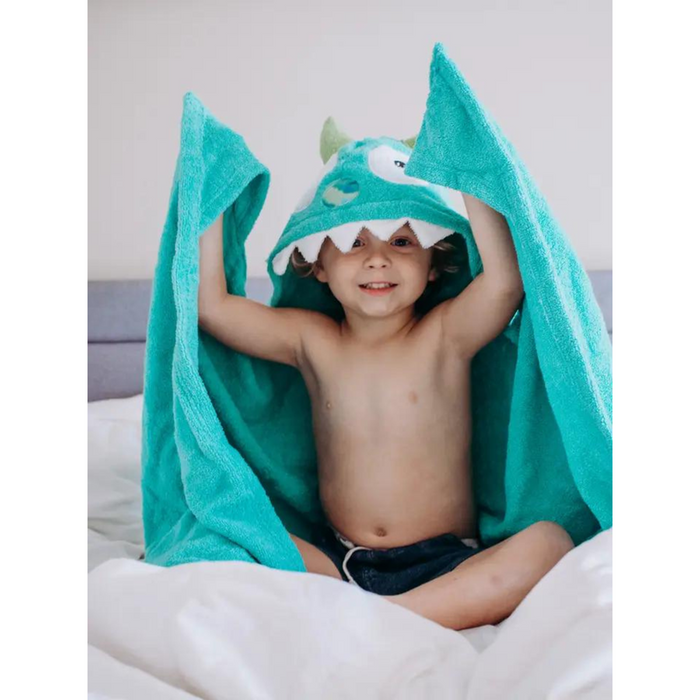 Kids Hooded Towel - Monster