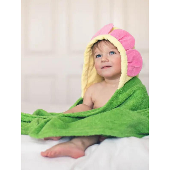 Kids Hooded Towel - Flower