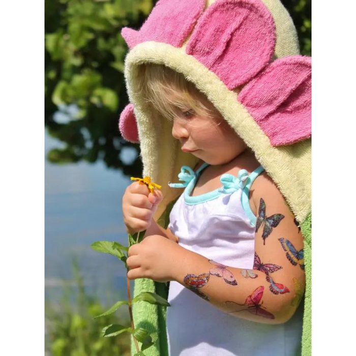 Kids Hooded Towel - Flower