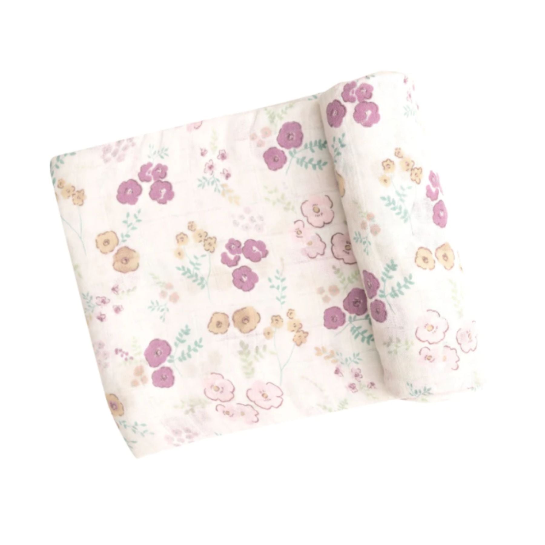 Angel Dear Print Muslin Swaddle Blanket Simply Green Baby