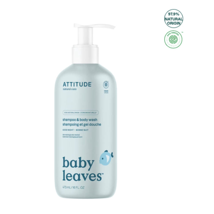 Baby Leaves Natural 2-in-1 Natural Shampoo and Body Wash