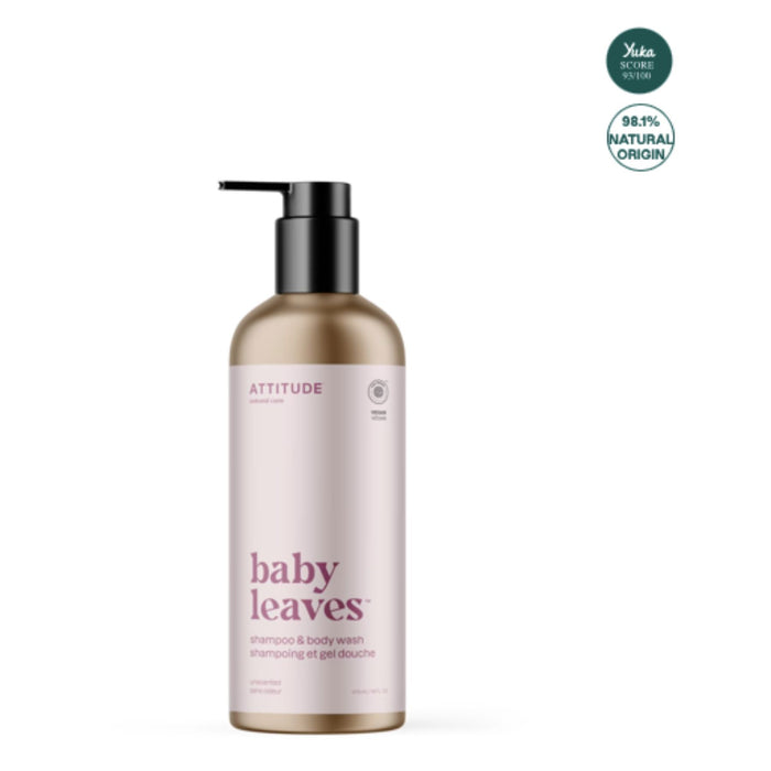 Plastic-Free Baby Leaves Shampoo + Body Wash