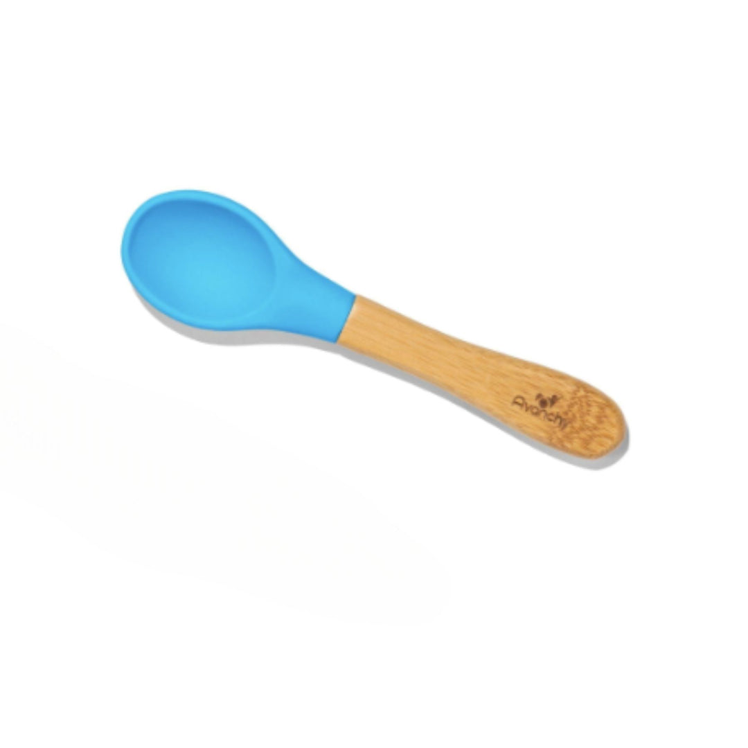 Avanchy Stainless Steel Baby Spoon Single (Older Babies), Green