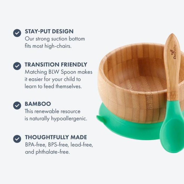 Bamboo Baby Suction Bowl + Spoon