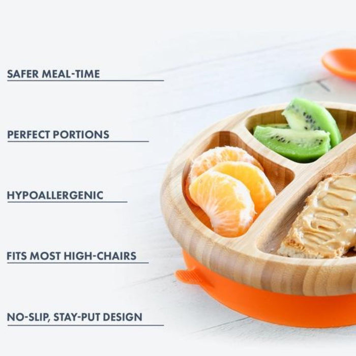 Bamboo Baby Suction Plate + Spoon