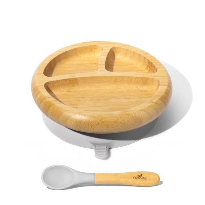 Bamboo Baby Suction Plate + Spoon