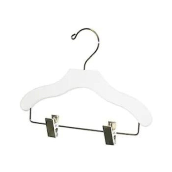 Baby's Wooden Top Hanger with Pant Clips, 5 pack