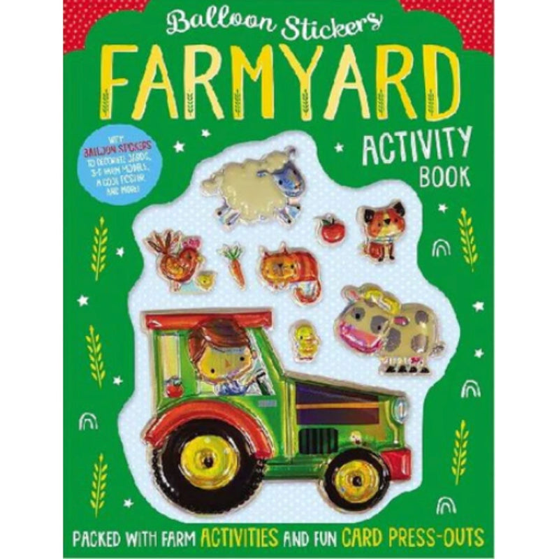 Farmyard Balloon Stickers + Activity Book