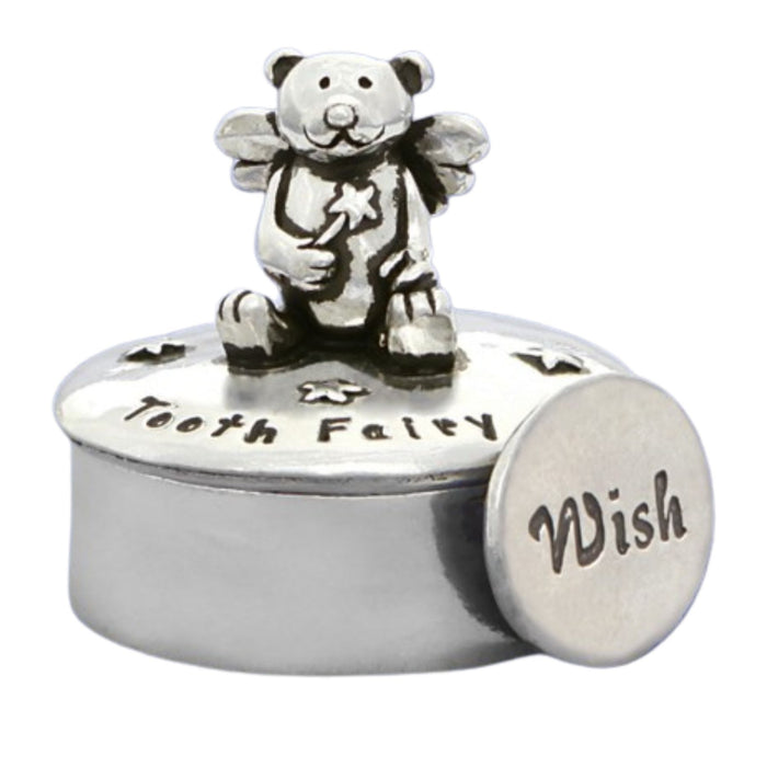 Pewter Tooth Fairy Box w/ Coin