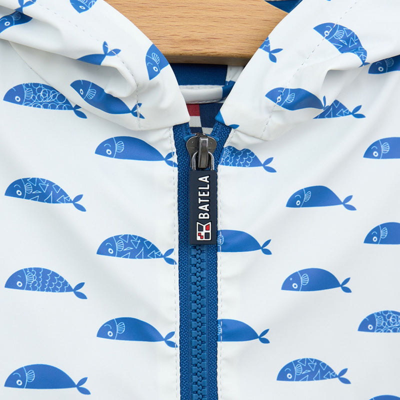 Cape-Styled Baby Raincoat with Cotton Lining