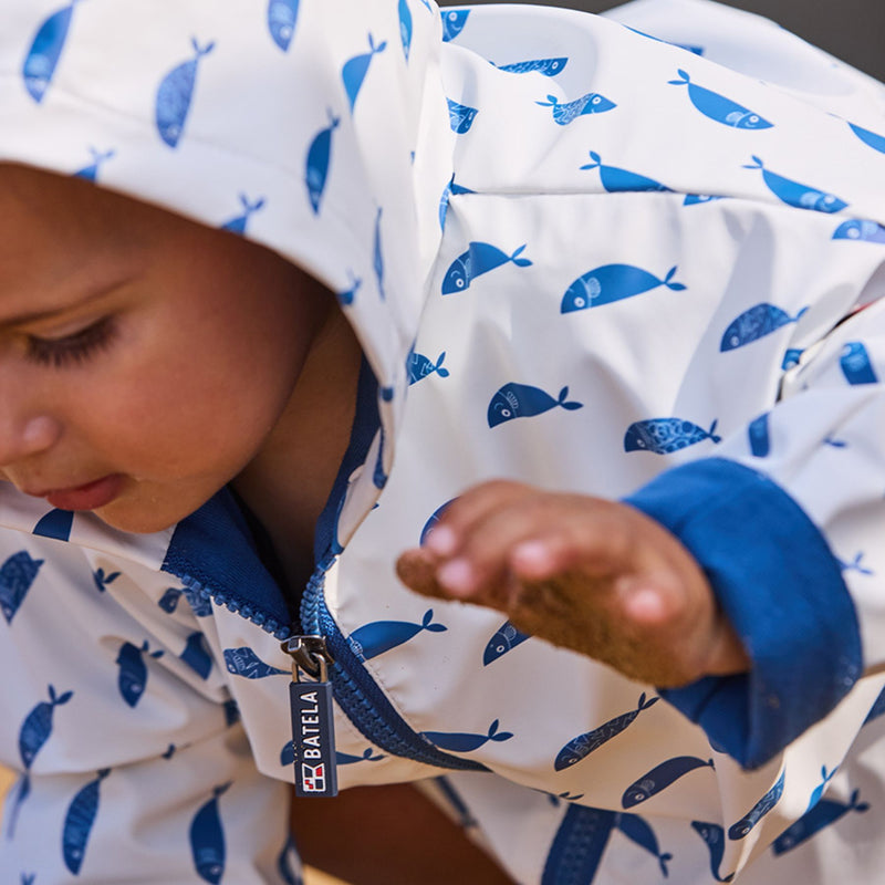 Cape-Styled Baby Raincoat with Cotton Lining