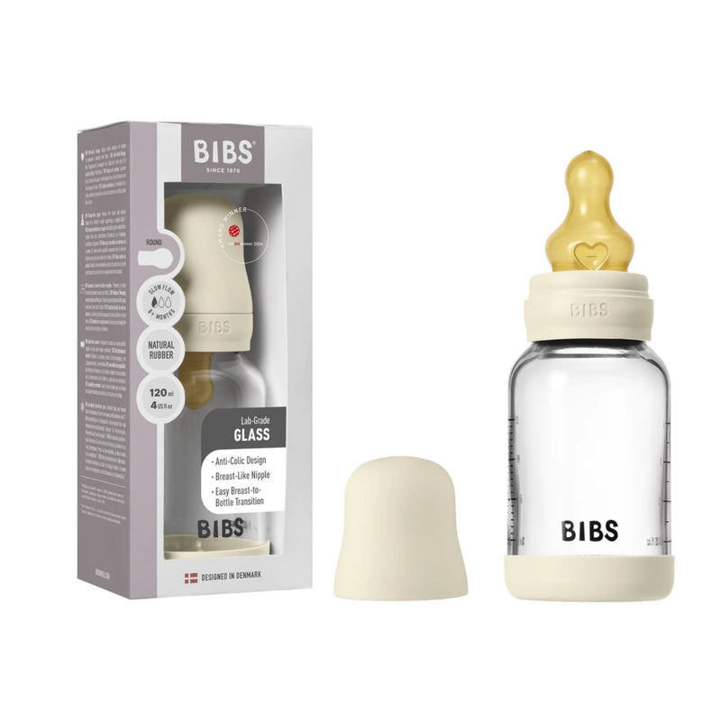 Baby Glass Bottle Complete Set, 120ml