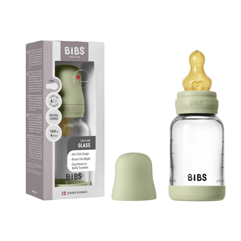 Baby Glass Bottle Complete Set, 120ml