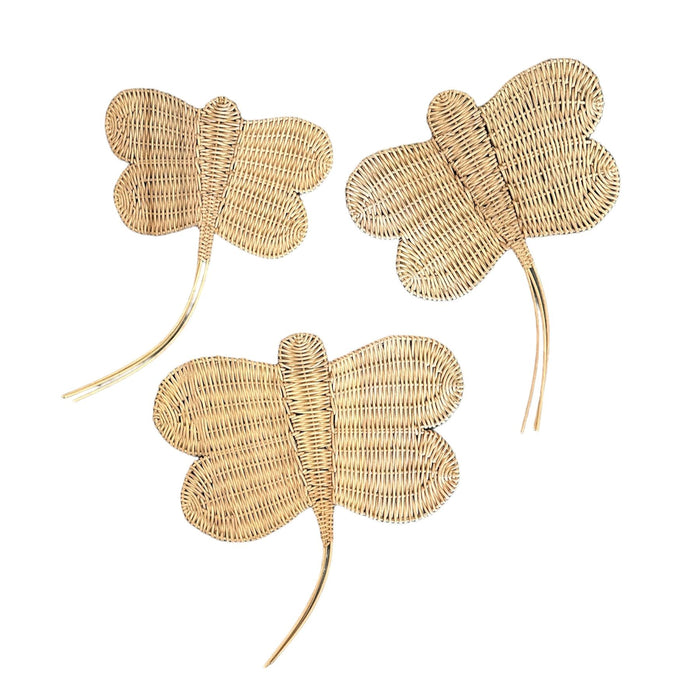 Braided Butterfly Wall Art, Set of 3