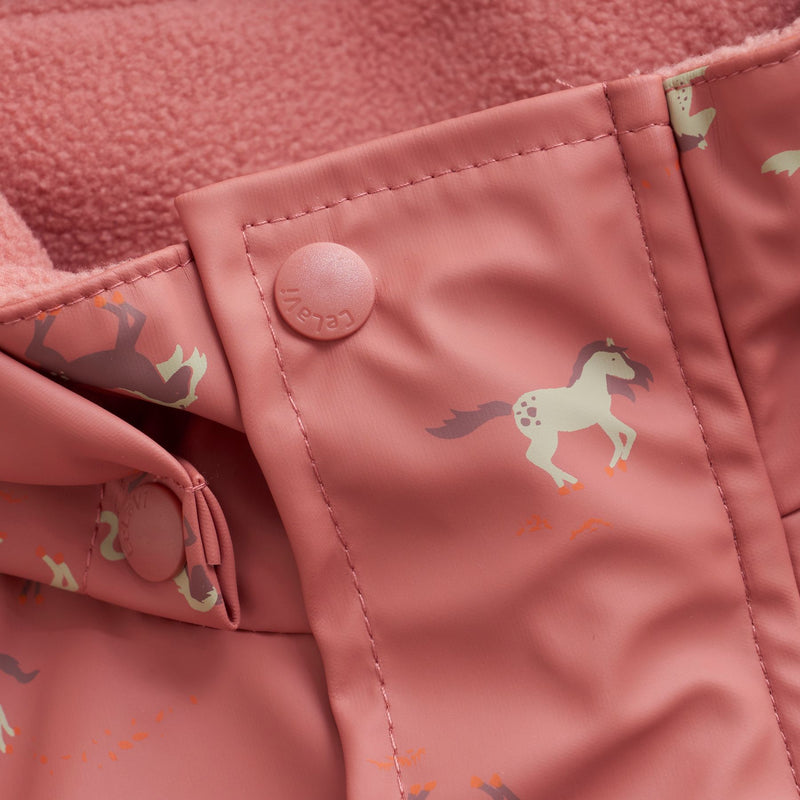Wild Horses Rainwear with Suspenders/Fleece