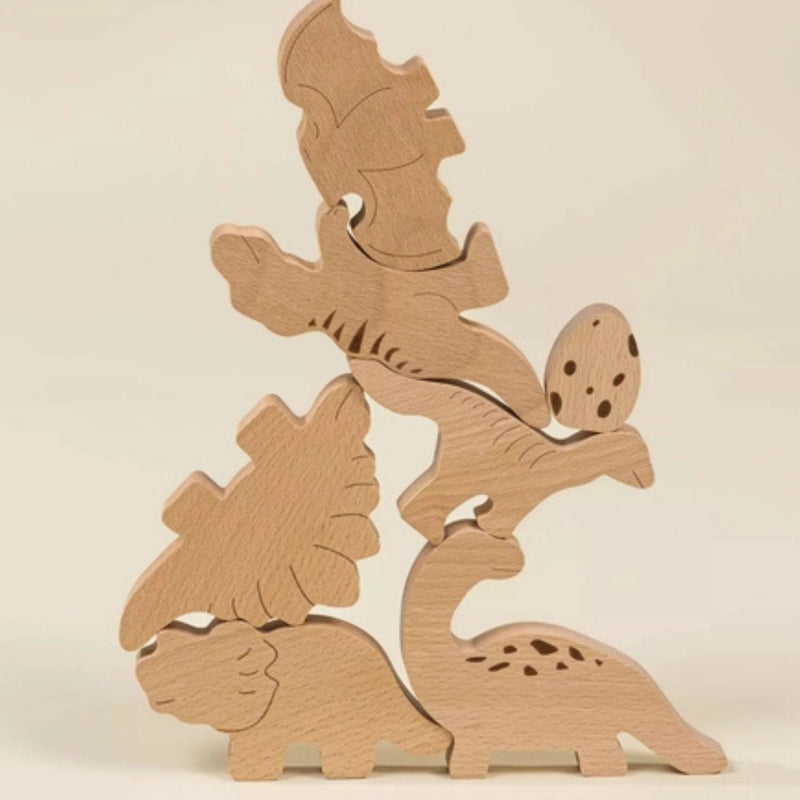 Wooden Balance Puzzle - Dino