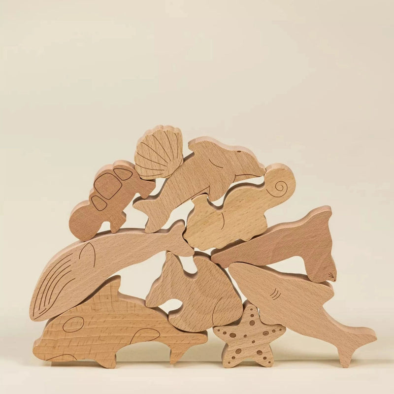 Wooden Balance Puzzle - Under the Sea
