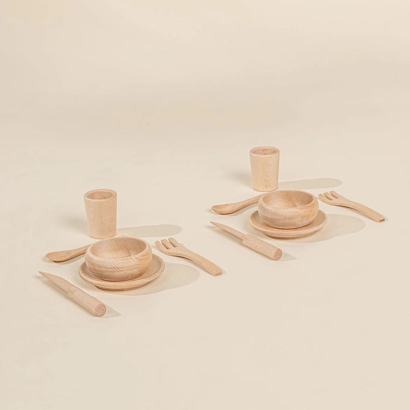Wooden Dinnerware Playset