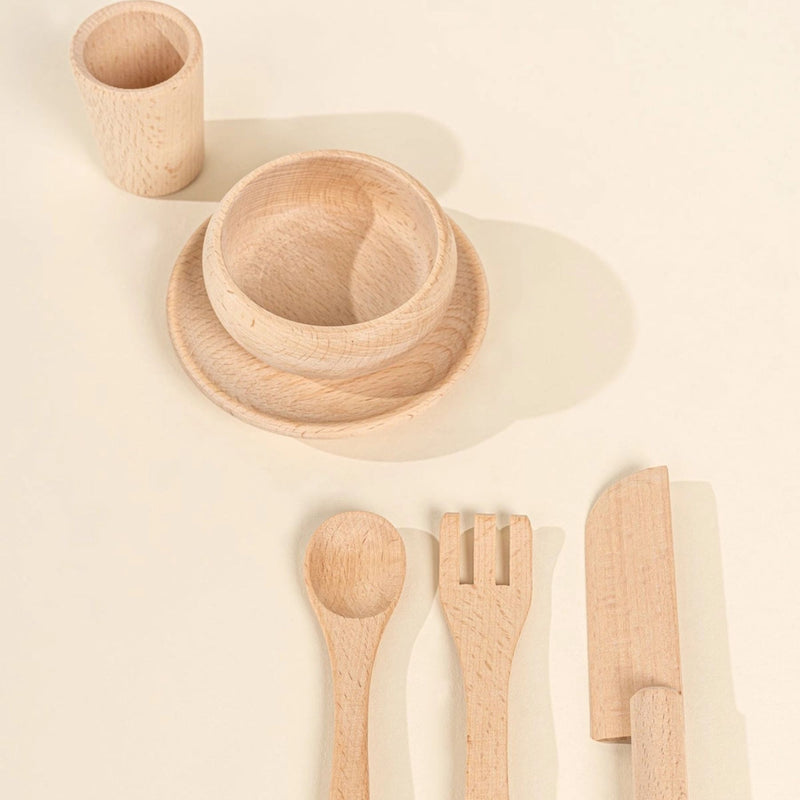 Wooden Dinnerware Playset