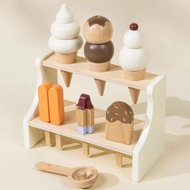 Wooden Ice Cream Stand