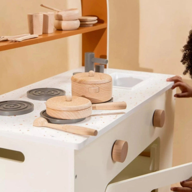 Wooden Pots and Pans Playset