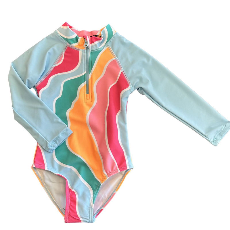 Long Sleeve One Piece Swimsuit - Summer Song