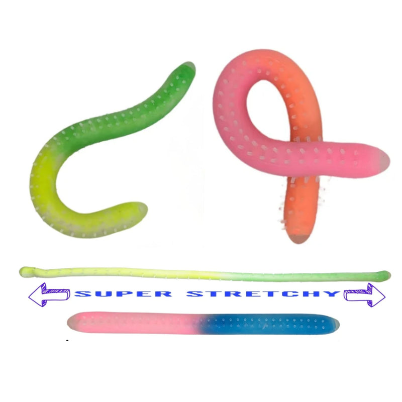 Stretch Colourful Worm Sand Filled