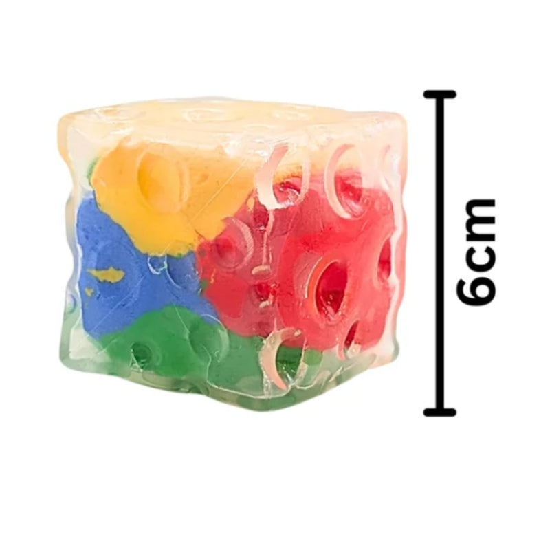 Colourful Silicone Stress Cube