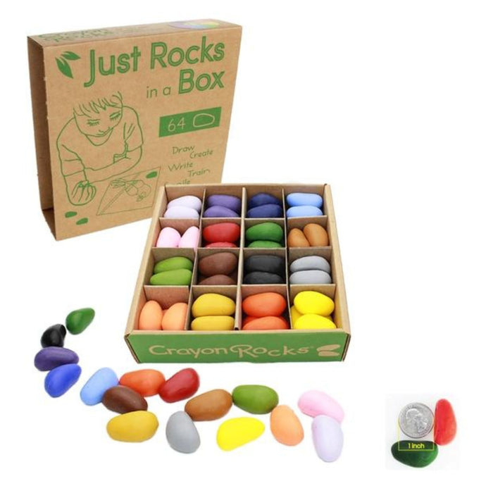 Just Rocks in a Box - 16 Colours / 64 Crayons
