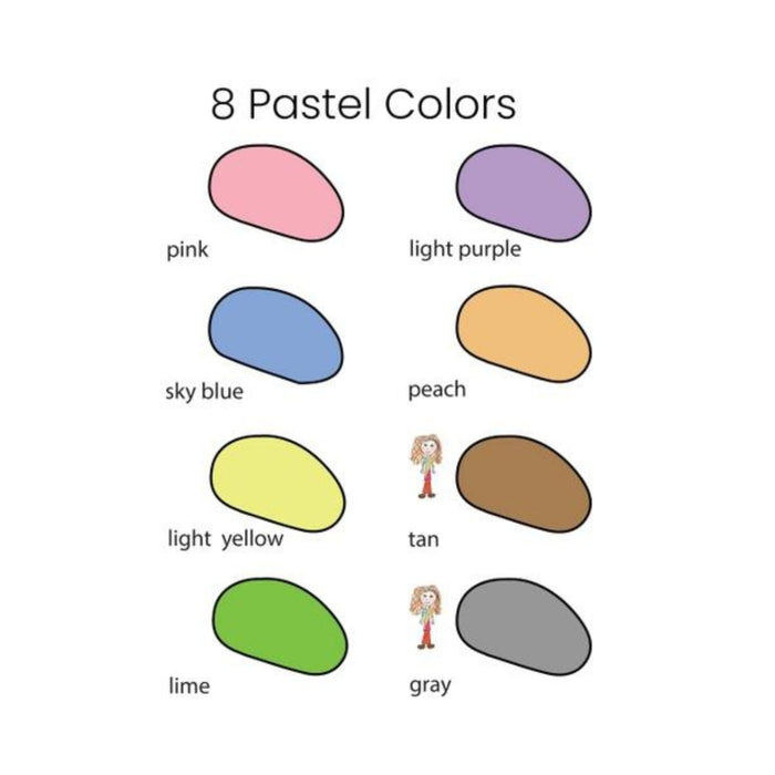 24  Colours Rock Crayons in Muslin Bag