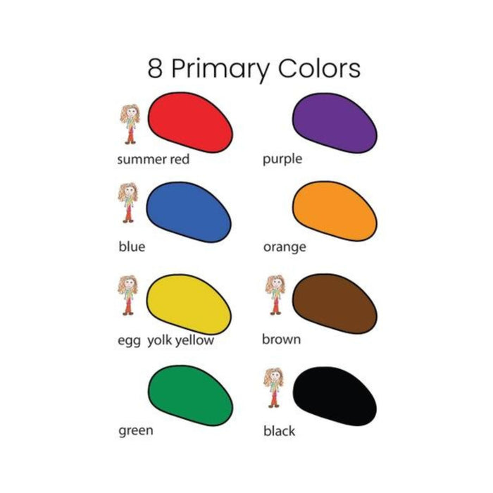 8 Colours Rock Crayons in Muslin Bag