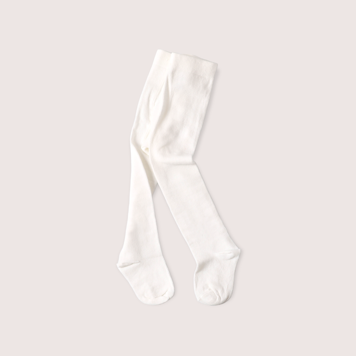 Viverano Organics - Fine Knit Basic Baby Girl Tights - Plain (Organic Blend)