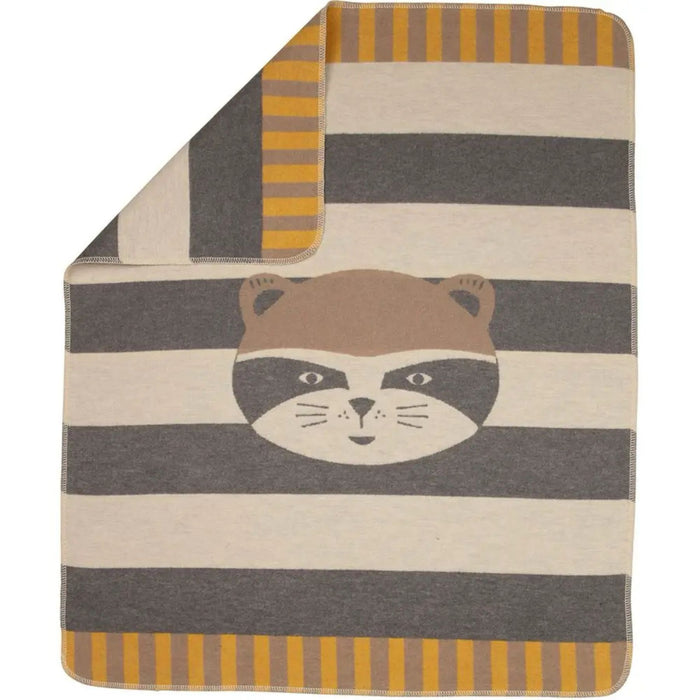 Juwel Flannel Blanket - Raccoon