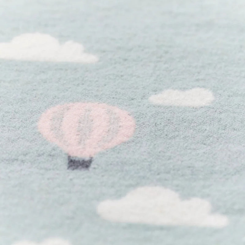 Lena Organic Baby Flannel Blanket - Hotair Balloons