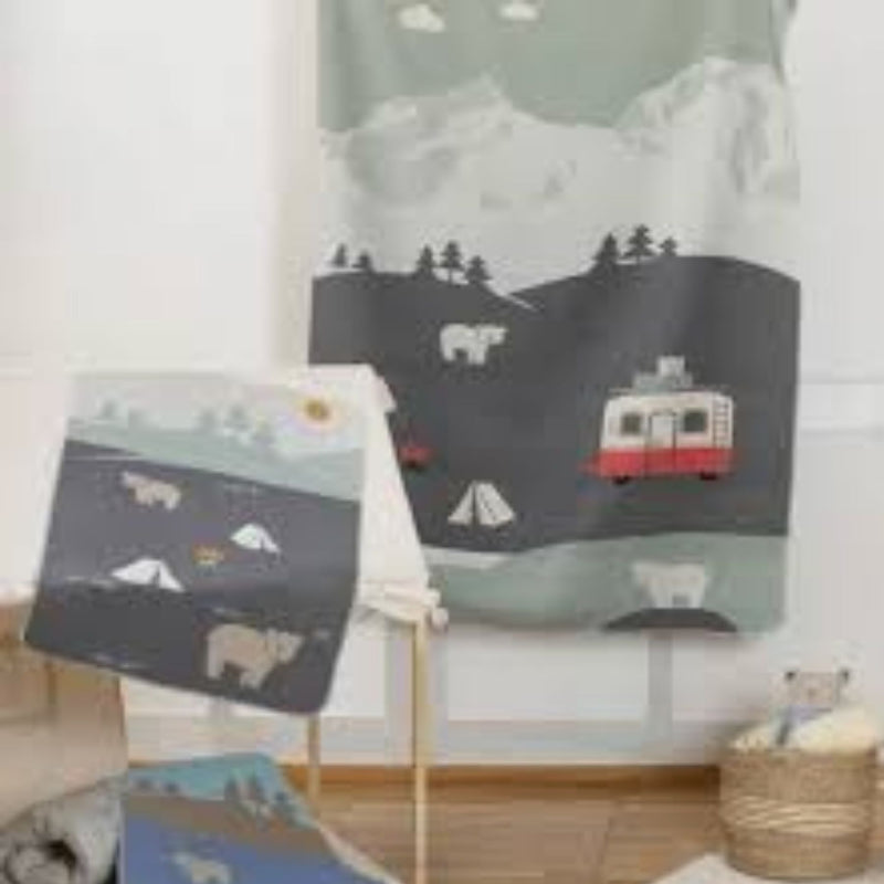 Juwel Baby Flannel Blanket - Camping Bears