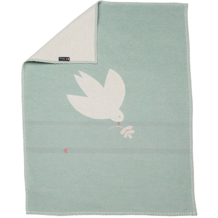 Lila Flannel Blanket - Dove