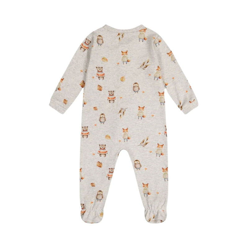 Baby Organic Cotton One Piece Pajama, Woodland Animal Print